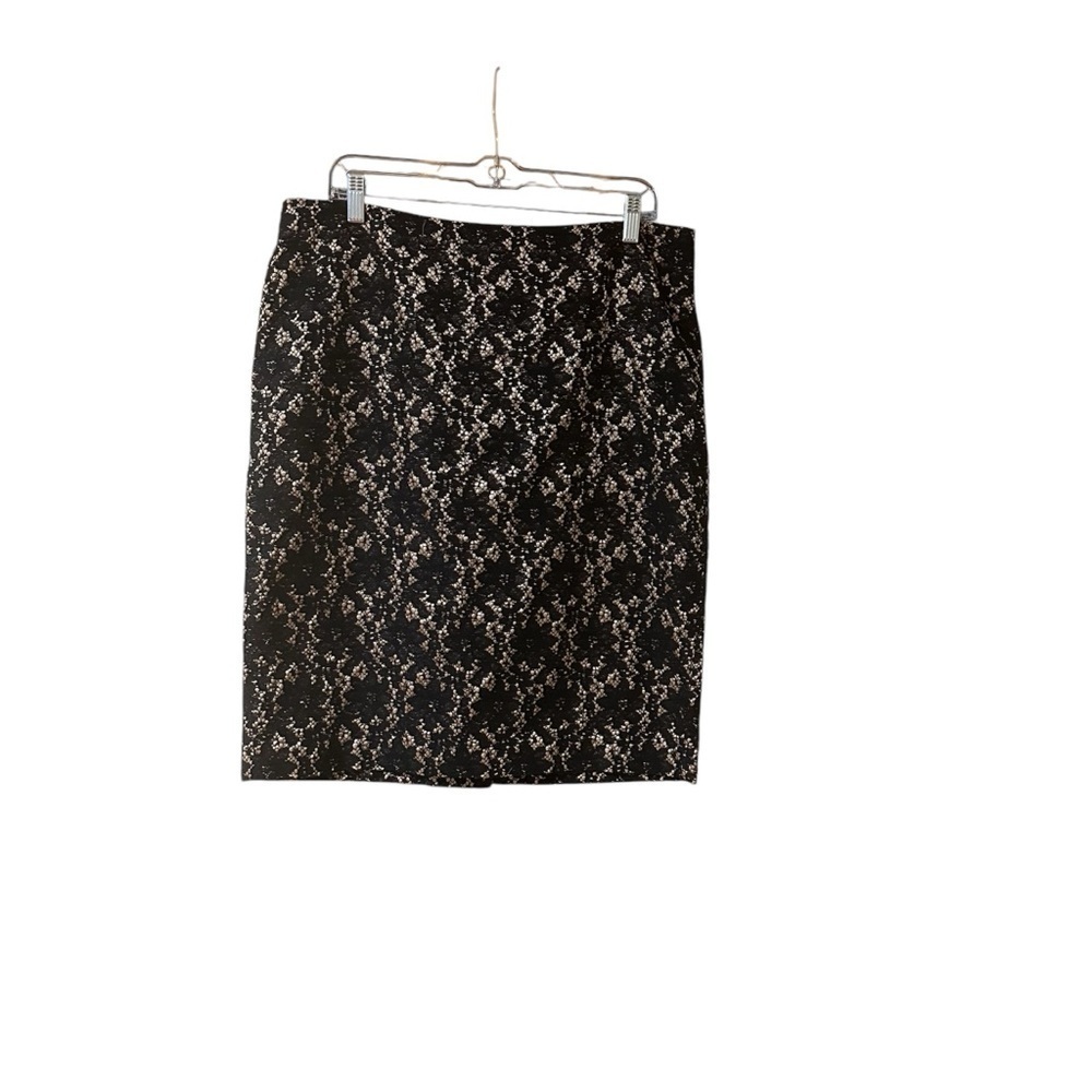 Talbots lace pencil skirt